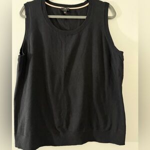 Talbots Classic Black Sleeveless Sweater